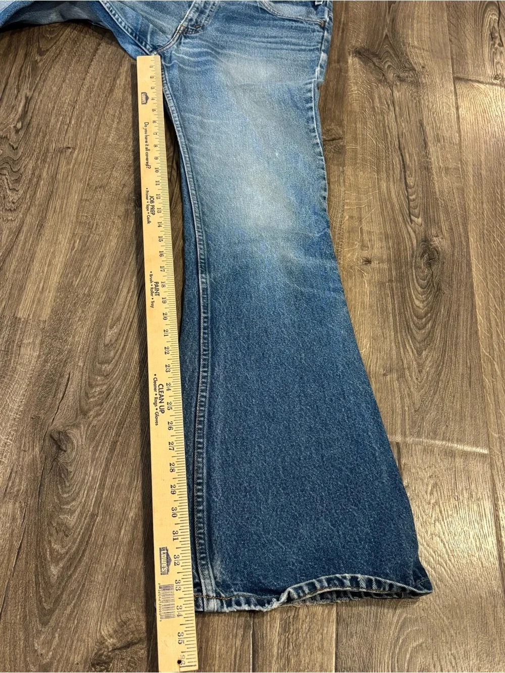 Vintage 70’s? Levi's Orange Tab 575 Blue Bell Bottom High Waist Jeans Mens 32x34